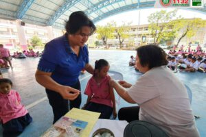 23 ธ.ค.62 รณรงค์ฉีดวัคซีนป้องกันโรคหัด โรคคางทูม