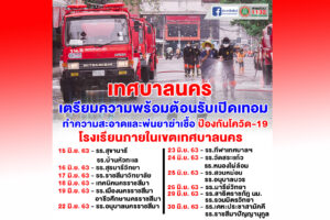 12 มิ.ย.63 เทศบาลเตรียมความพร้อมต้อนรับเปิดเทอม